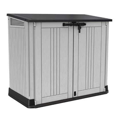 Keter Store It Out Nova Outdoor Garden Storage Shed 880L – Light Grey | Weather Resistant Resin Storage Box