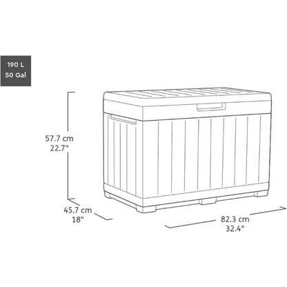 Keter Signature Kentwood 190L Outdoor Garden Storage Box